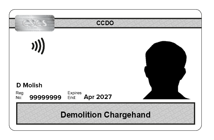 CCDO Demolition Chargehand (5 Year Card)