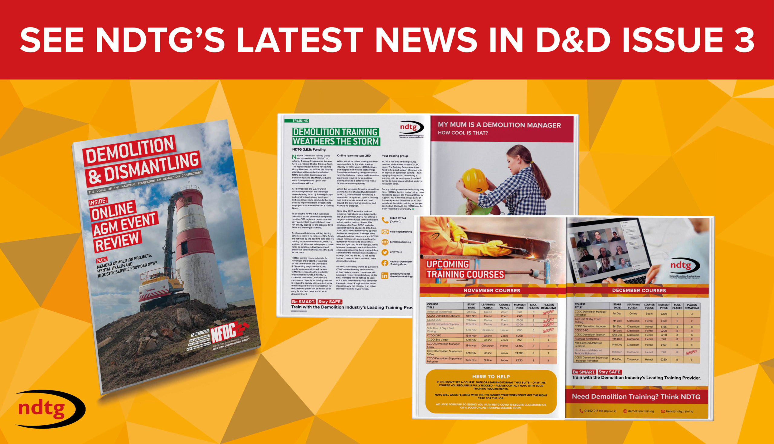 See NDTG’s latest news in D&D Issue 3