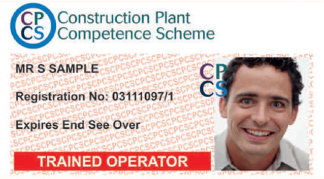 CPCS Red Trained Operator Card
