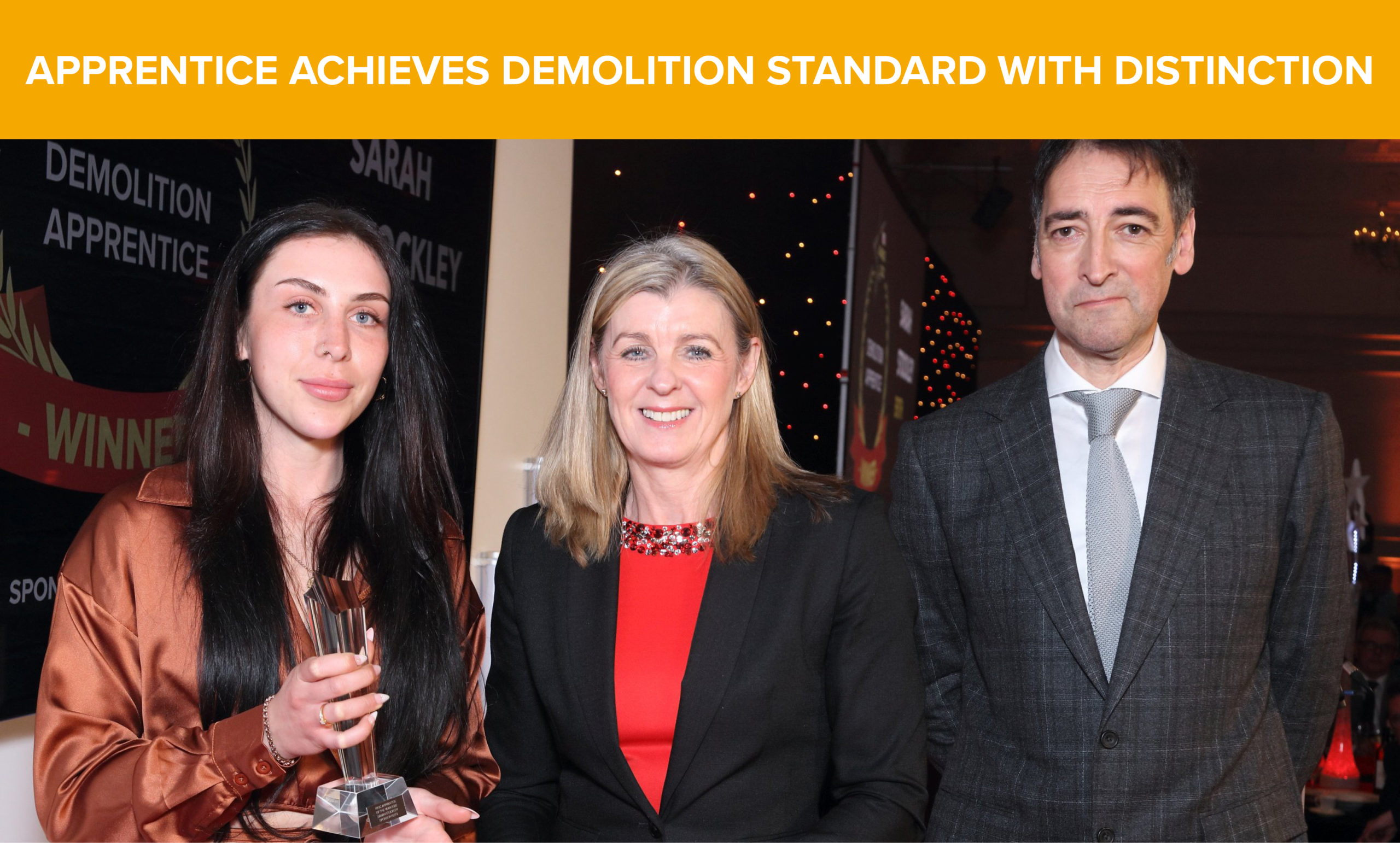 With Distinction! First female Demolition Apprentice aces assessment